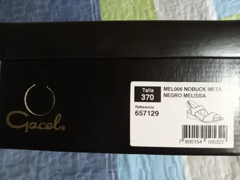 Sandalias negras con hebilla Gacel Talla 37 - 2