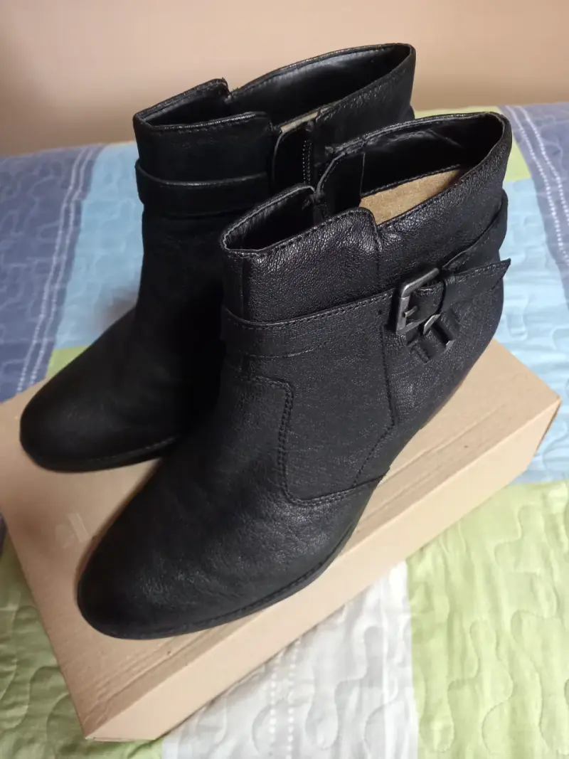 Botines negros de tacón medio Talla 37.5 - 1