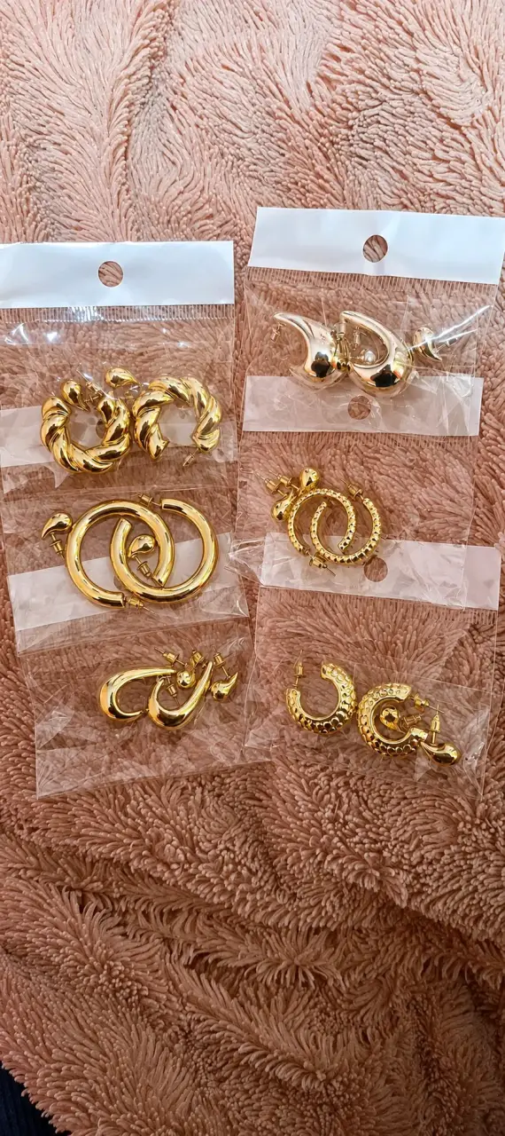Set de aros de acero quirúrgico