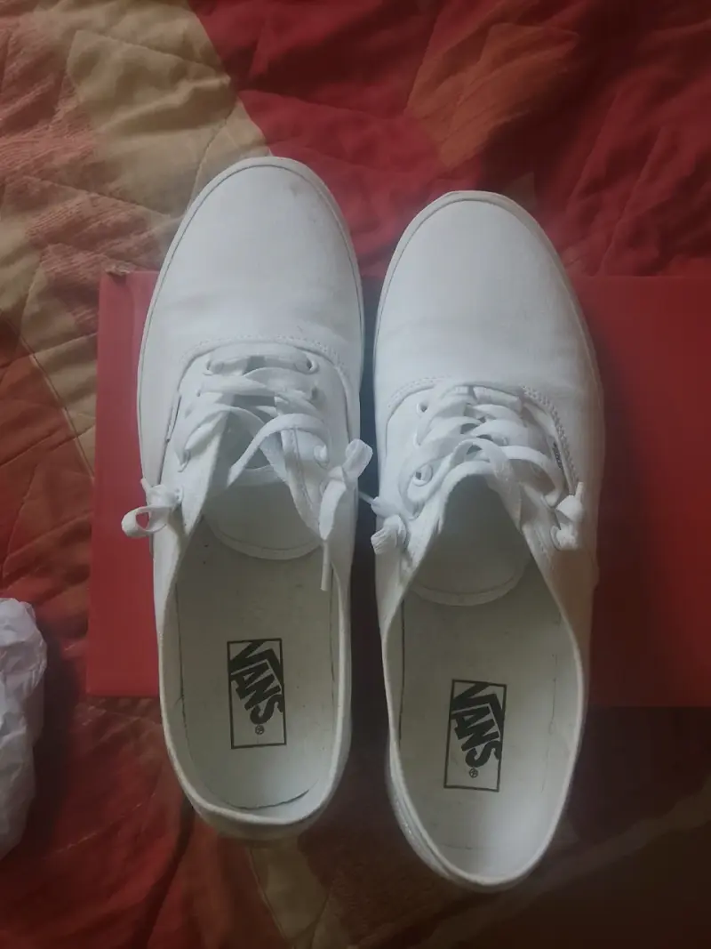 Zapatillas blancas de lona - 3