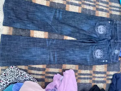 Pantalón ancho azul oscuro - miniatura 2