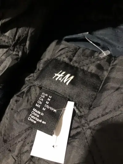 Chaqueta abrigo azul con capucha - miniatura 3