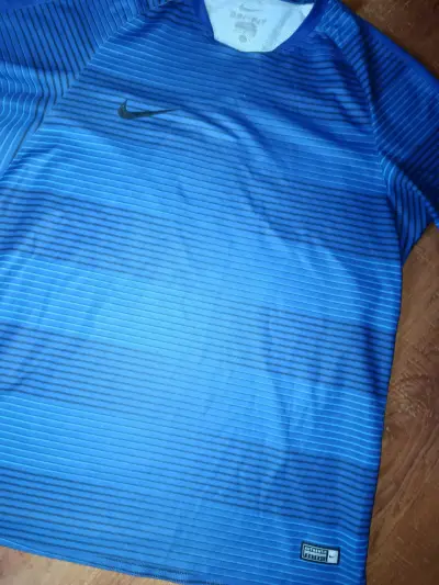 Polera deportiva azul Nike - miniatura 4