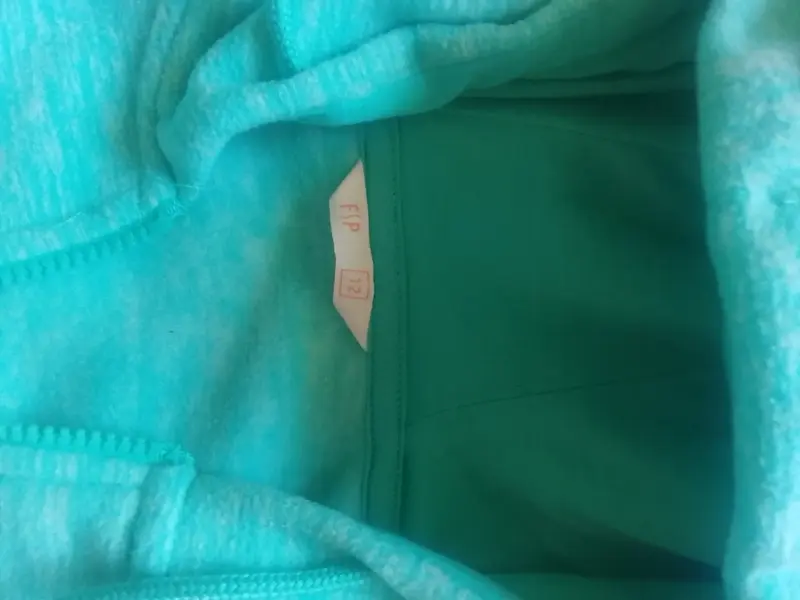 Polerón turquesa con capucha - 2