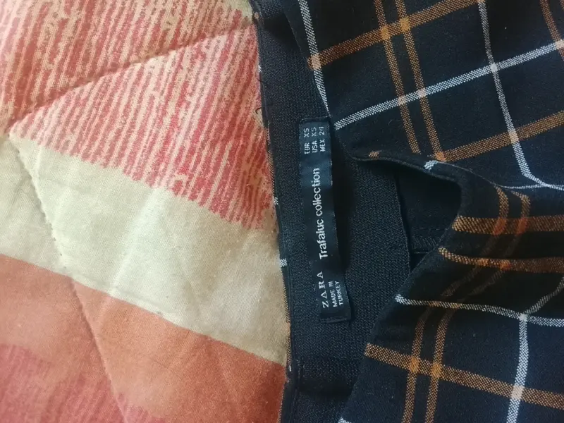 Pantalones de cuadros azul y gris - 2