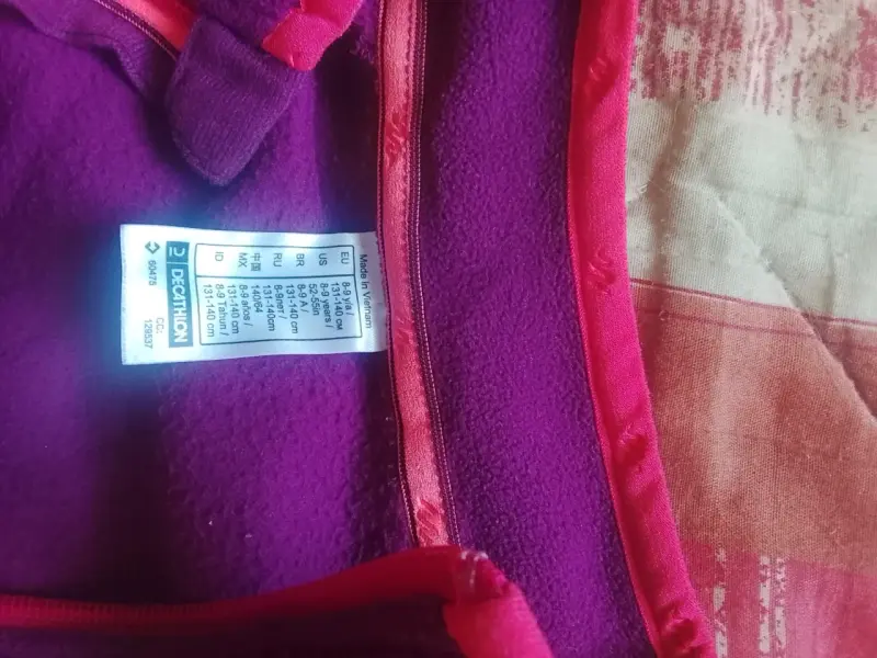 Chaqueta polar morada para mujer - 2