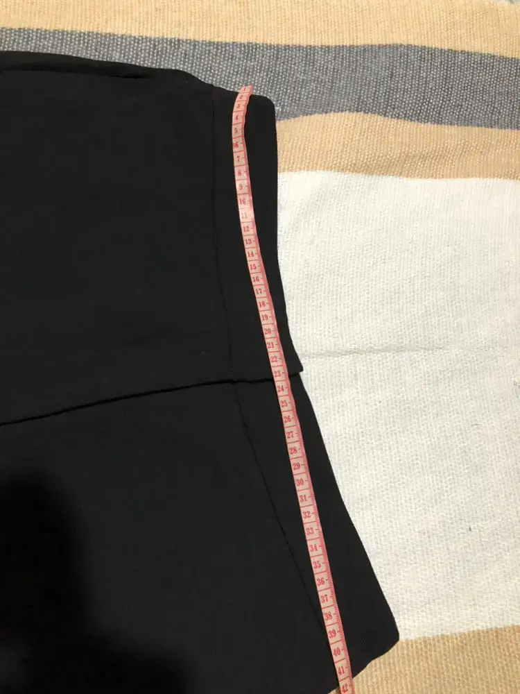 Pantalones negros tela con botones - 5