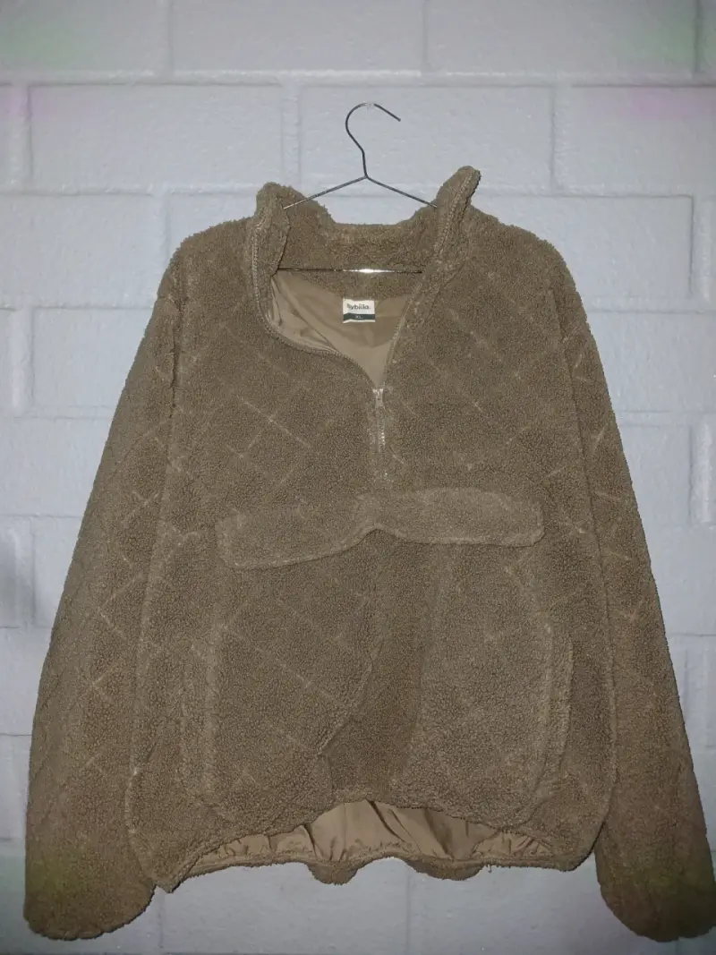 Chaqueta de polar marrón