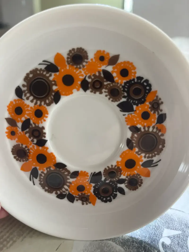 Plato decorativo floral vintage - 1