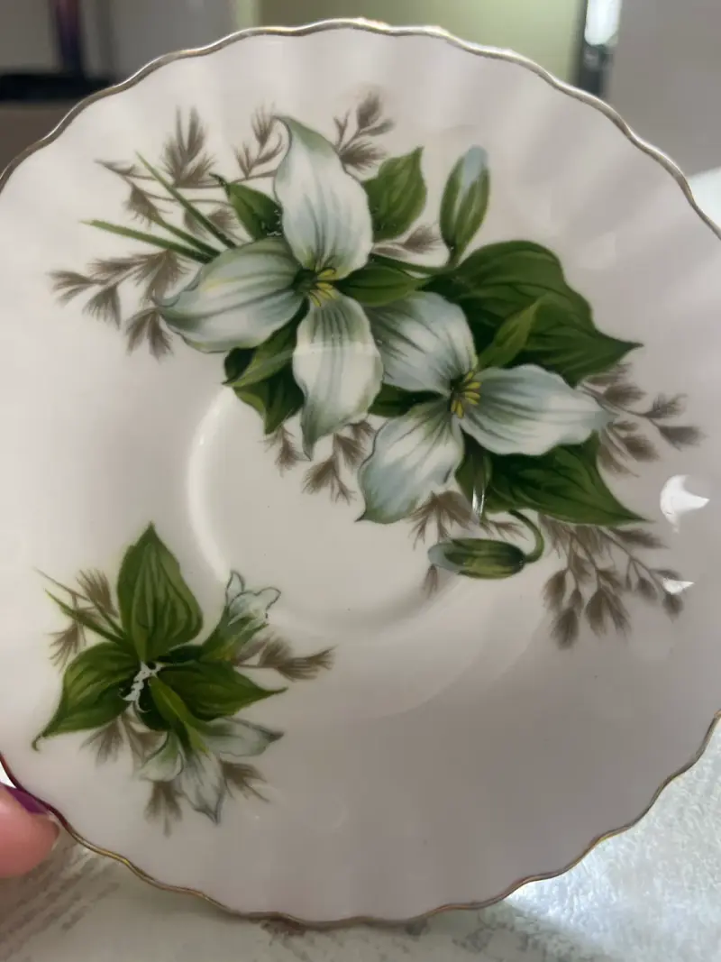 Plato decorativo floral - 1