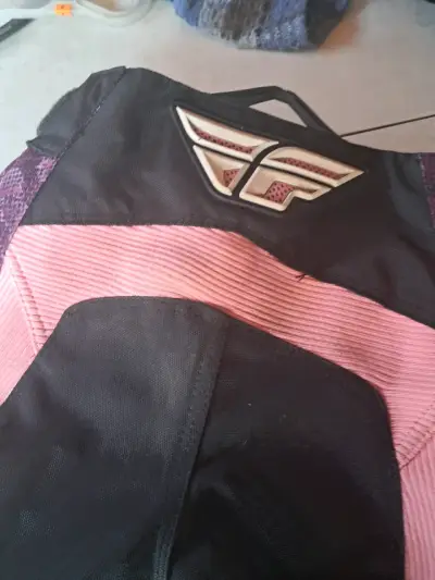 Pantalón moto de mujer rosa - miniatura 3