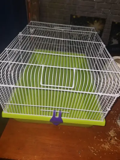 Jaula para mascotas pequeña verde - miniatura 3