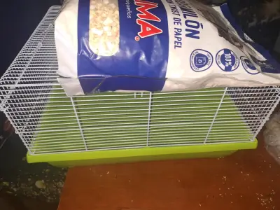 Jaula para mascotas pequeña verde - miniatura 5