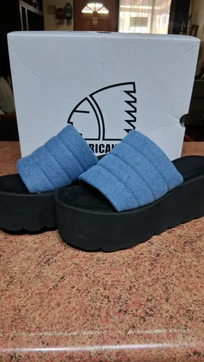 Sandalias denim con plataforma Americanino - miniatura 1