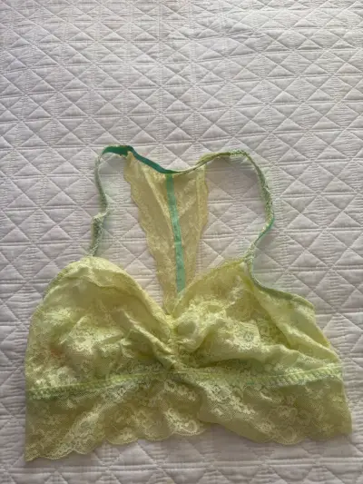 Bralette de encaje amarillo - miniatura 1