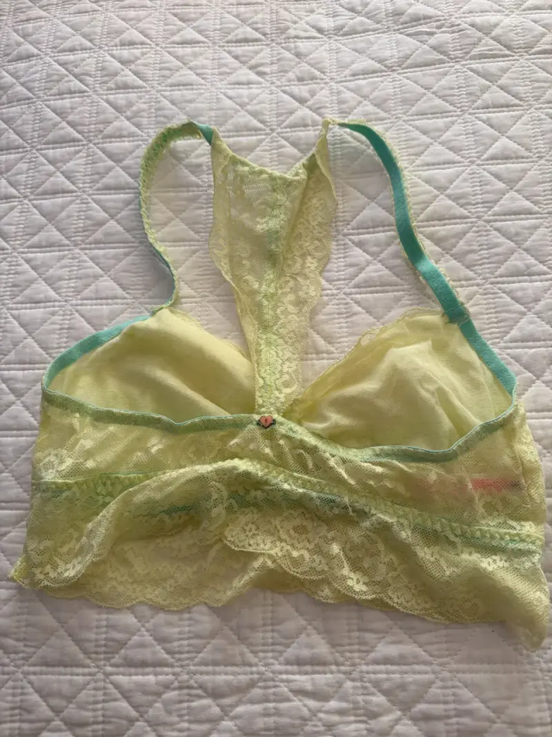 Bralette de encaje amarillo - 2