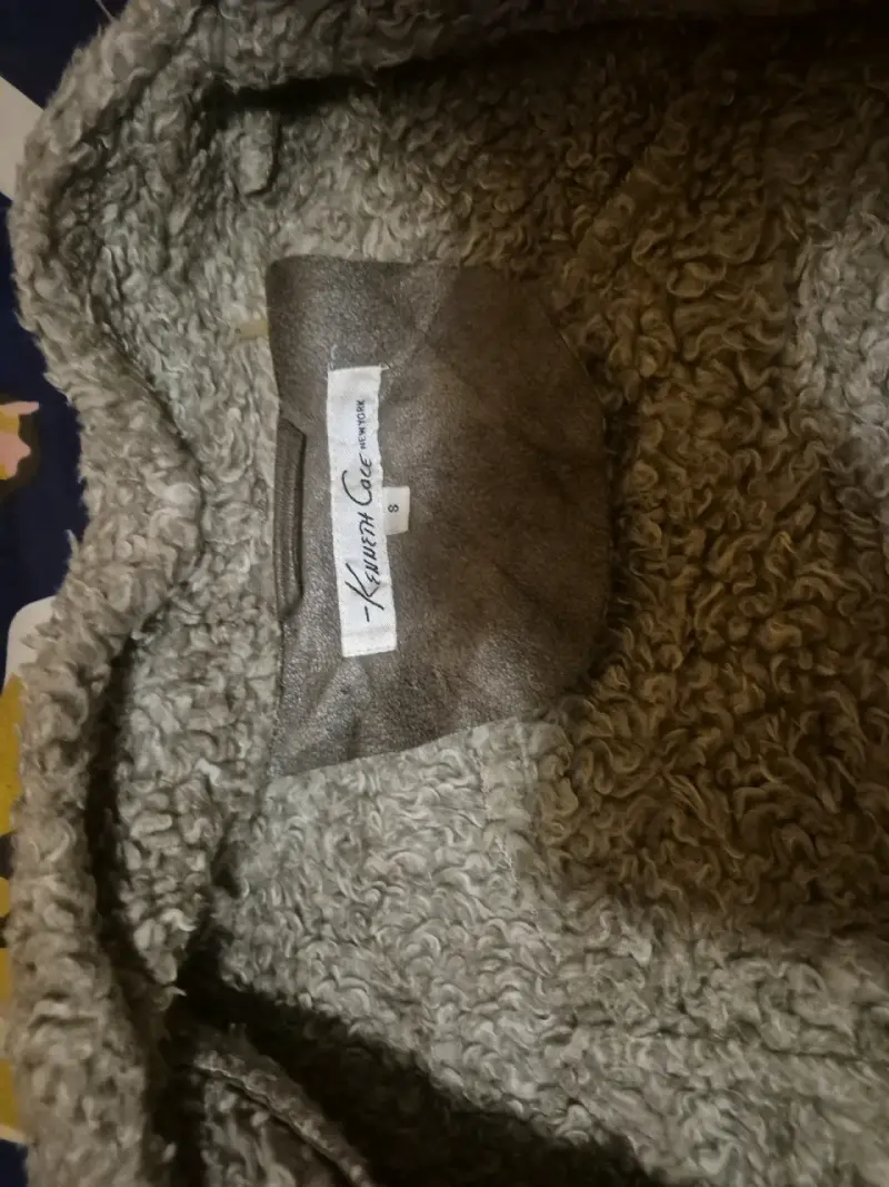 Chaqueta de cuero sintético gris - 3