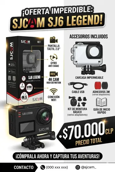 Cámara SJCAM SJ6 Legend 4K - miniatura 1