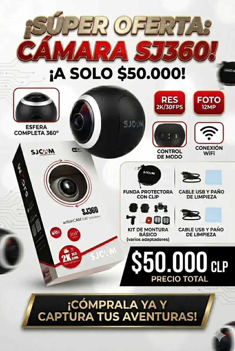 Cámara SJ360 Esfera Completa - 1