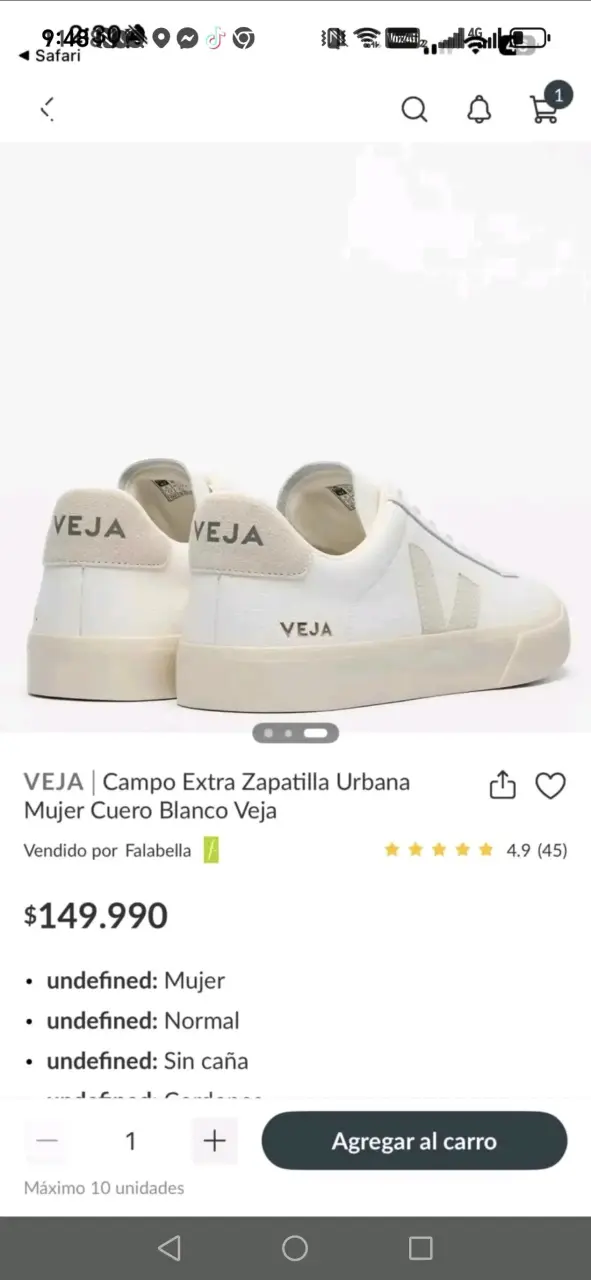 Zapatillas blancas casual VEJA - 2