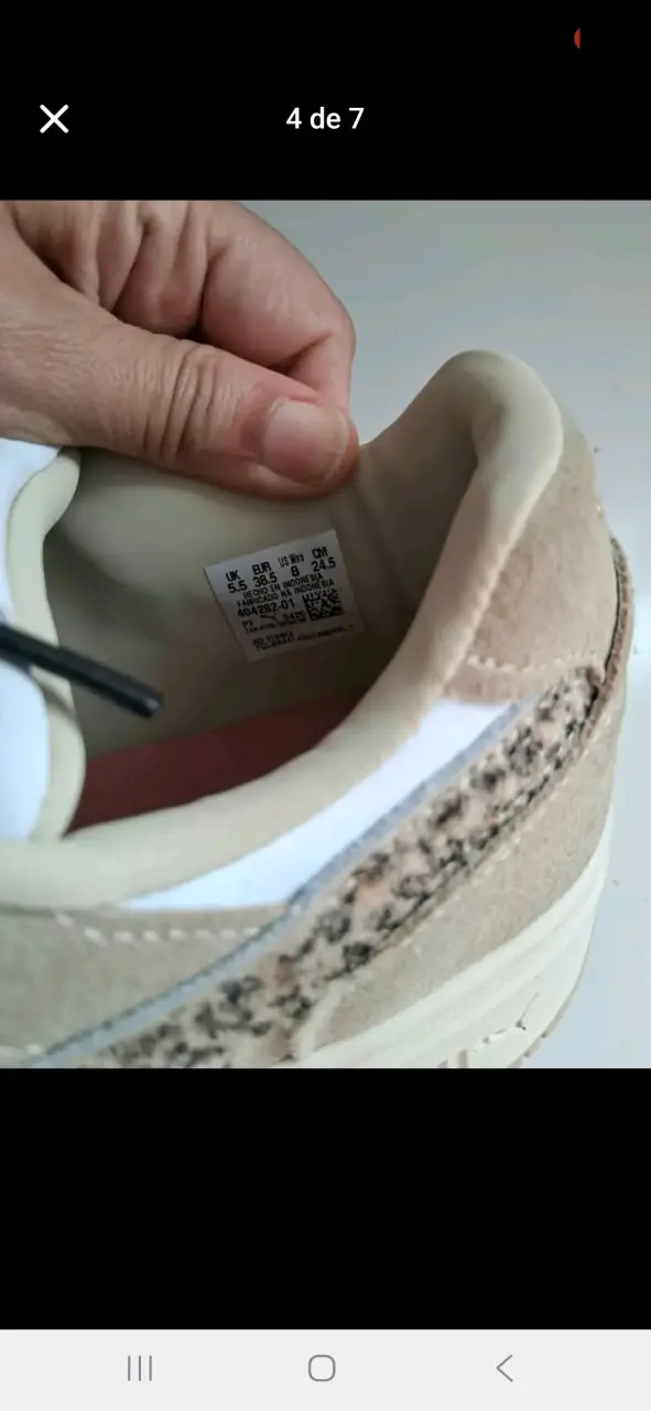 Zapatillas beige con estampado animal print - 3