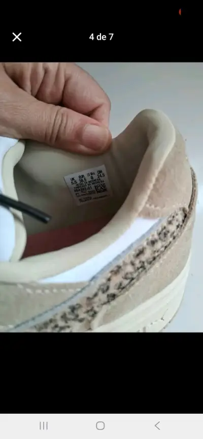 Zapatillas beige con estampado animal print - miniatura 3