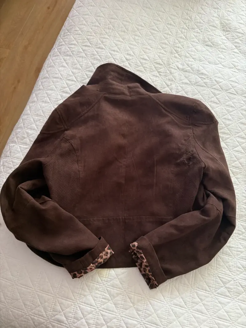 Chaqueta de gamuza marrón - 2