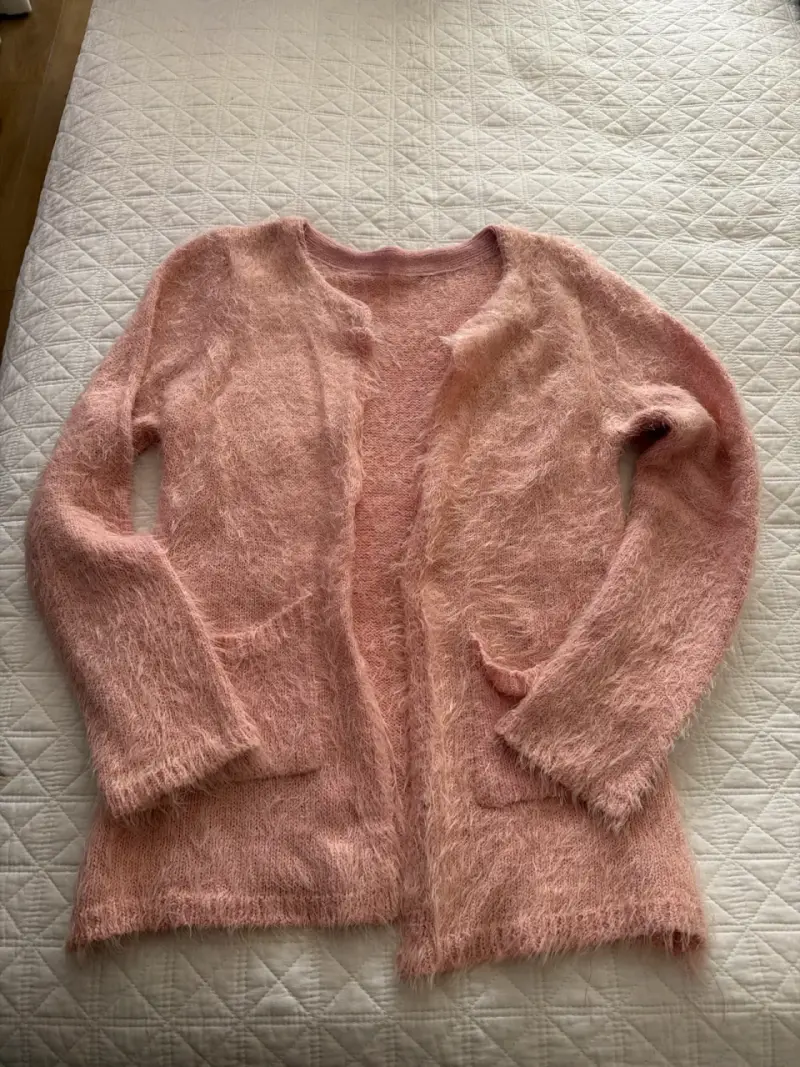 Chaleco de lana rosa