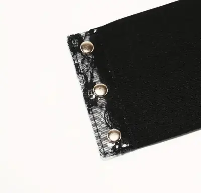 Corset negro con encaje semitransparente - miniatura 3