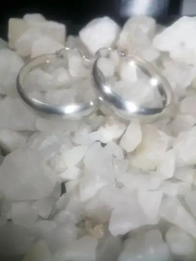 Aros de plata brillantes - miniatura 1