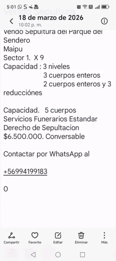 Vendo Sepultura - miniatura 2