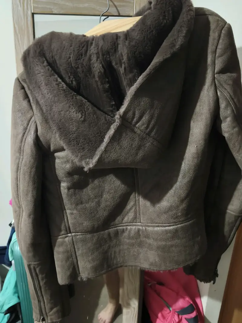 Chaqueta de cuero marrón - 3