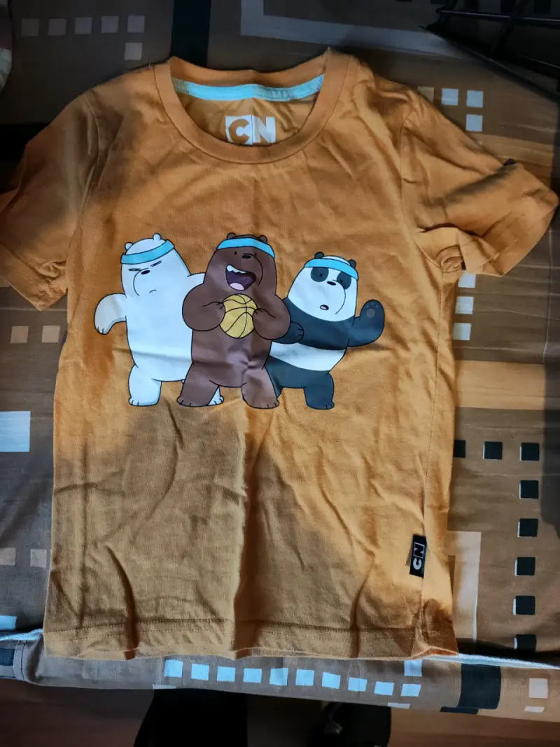 Polera infantil osos amarilla