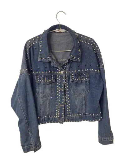 Chaqueta de mezclilla con tachas - miniatura 1