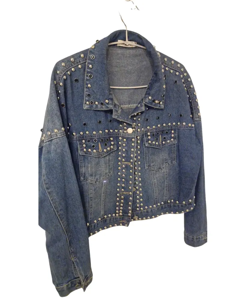 Chaqueta de mezclilla con tachas - 2