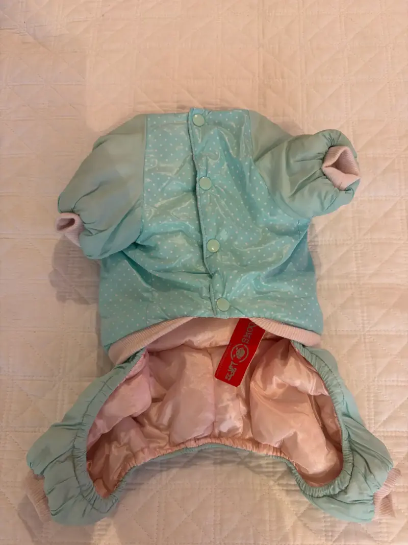 Chaqueta para perro celeste - 1