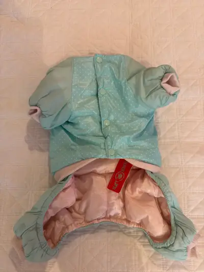 Chaqueta para perro celeste - miniatura 1