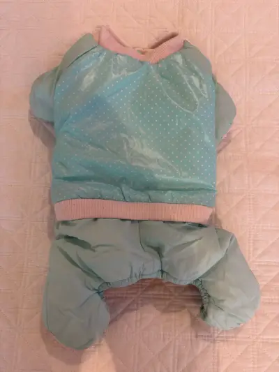 Chaqueta para perro celeste - miniatura 2