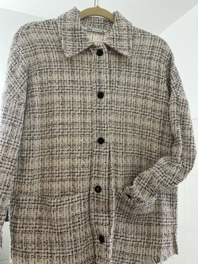 Chaqueta de lana Zara tweed - 1