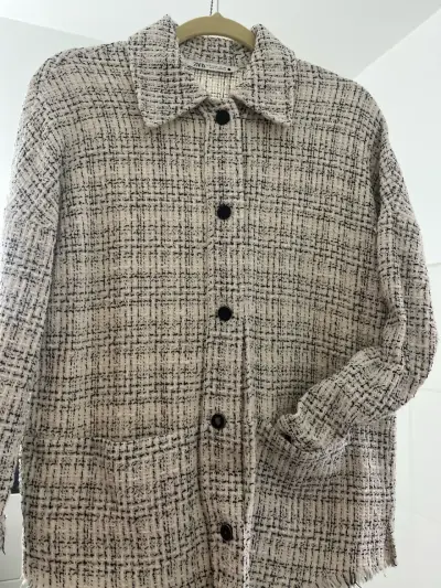 Chaqueta de lana Zara tweed - miniatura 1