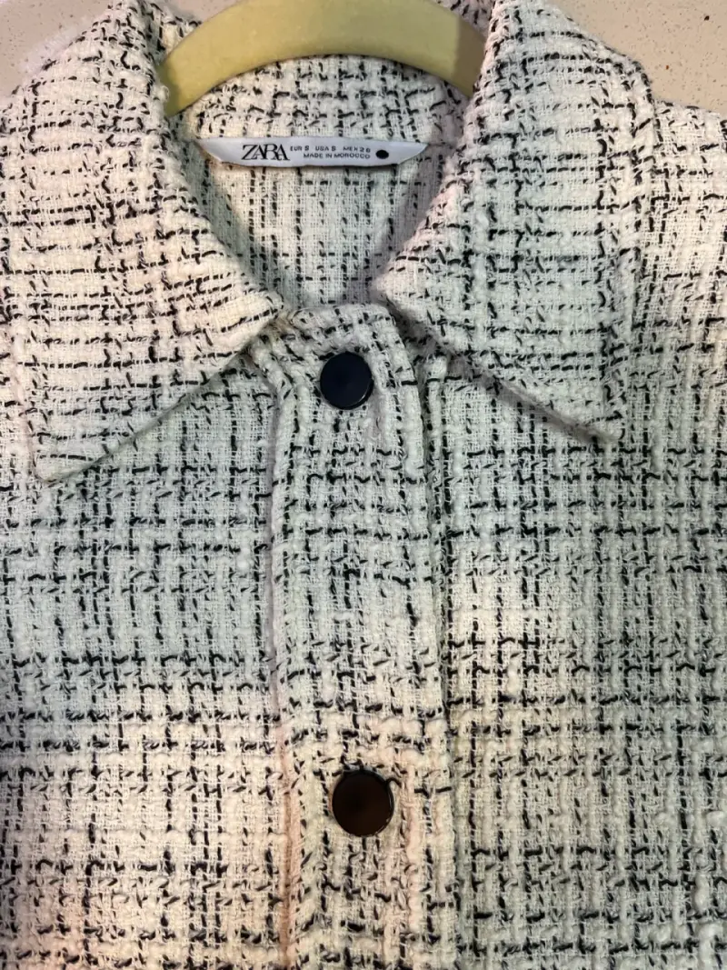 Chaqueta de lana Zara tweed - 3