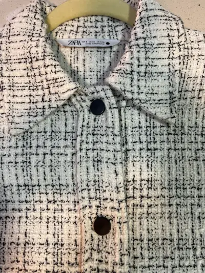 Chaqueta de lana Zara tweed - miniatura 3