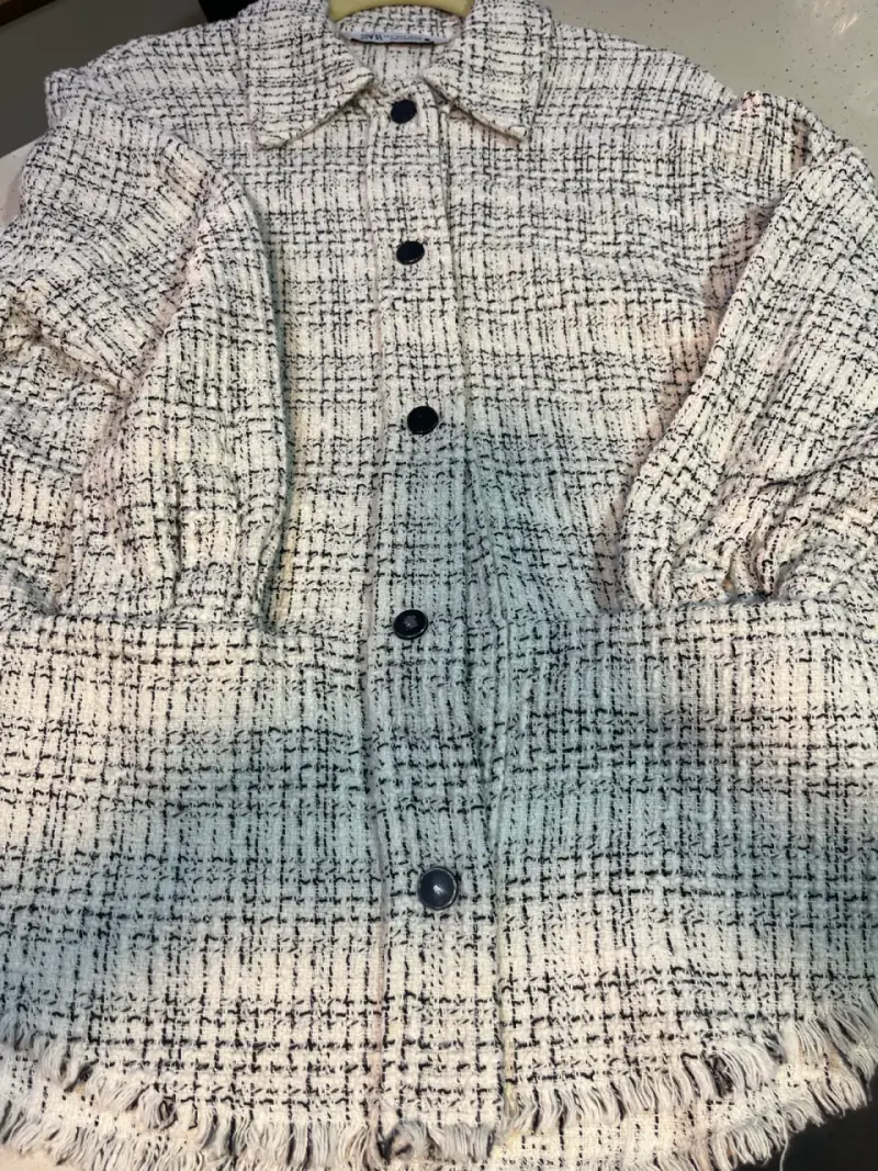 Chaqueta de lana Zara tweed - 5