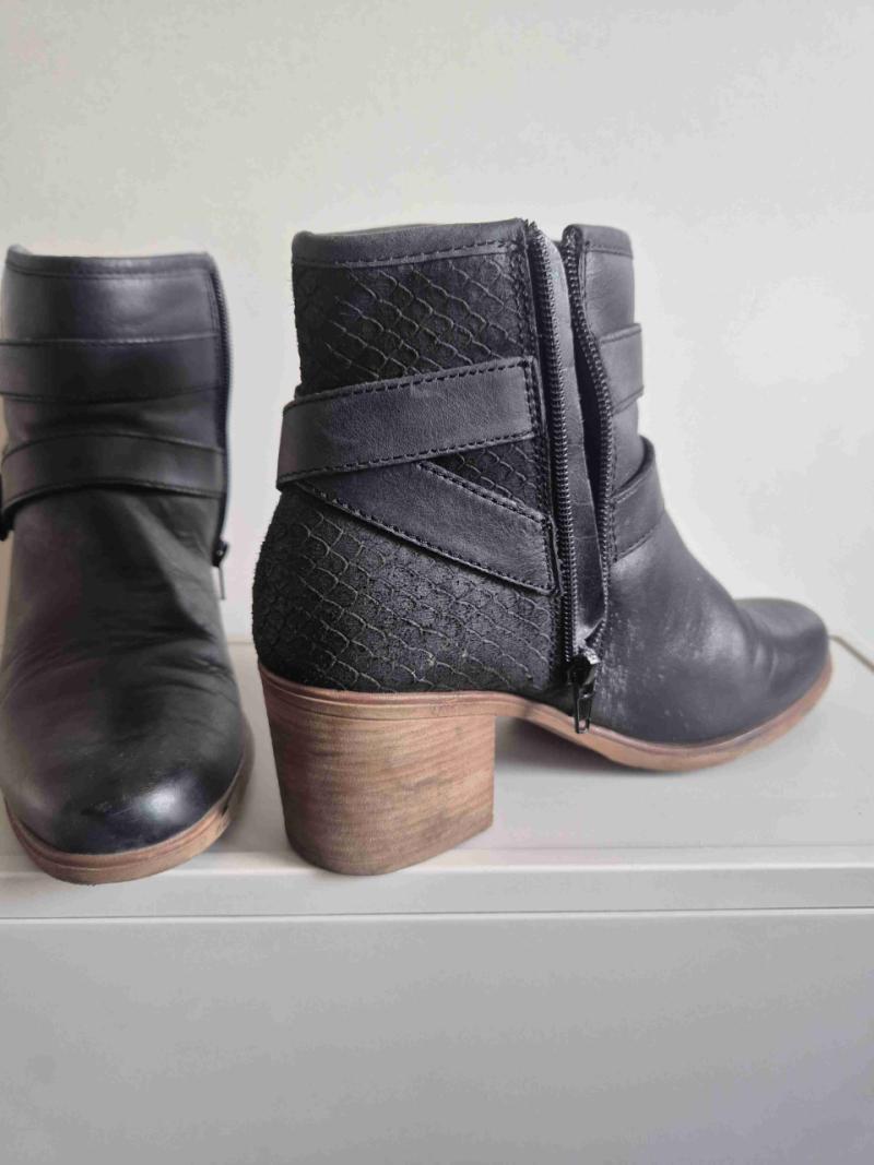 Botines negros de cuero - 2