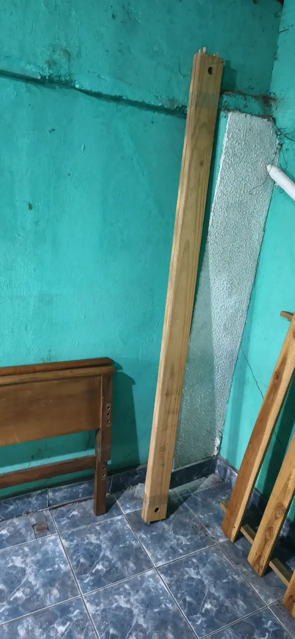 Cama de madera plaza y media - 3