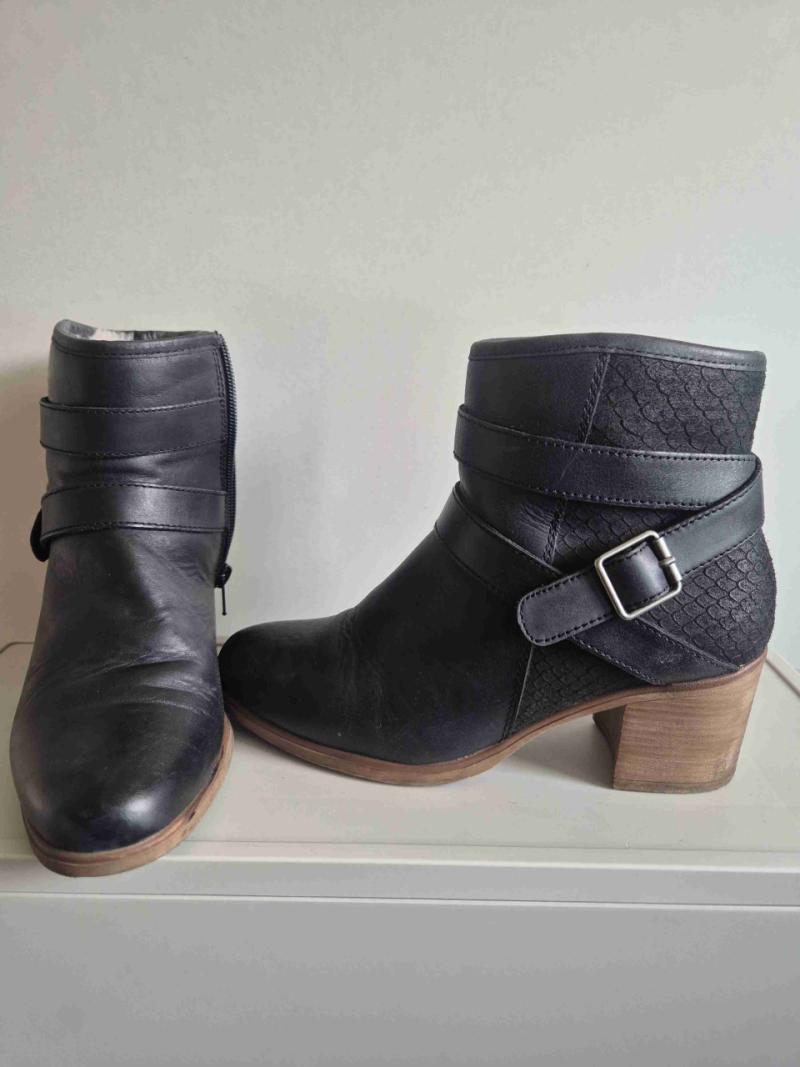 Botines negros de cuero - 3