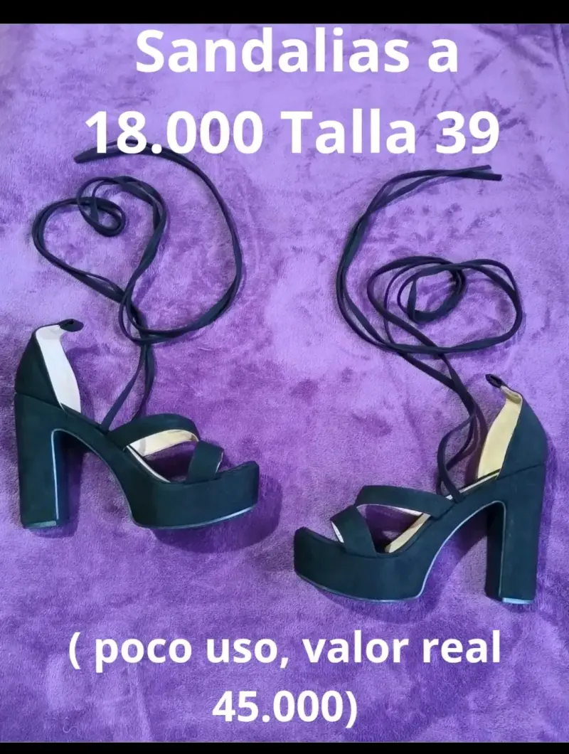 Sandalias de tacón negras - 3