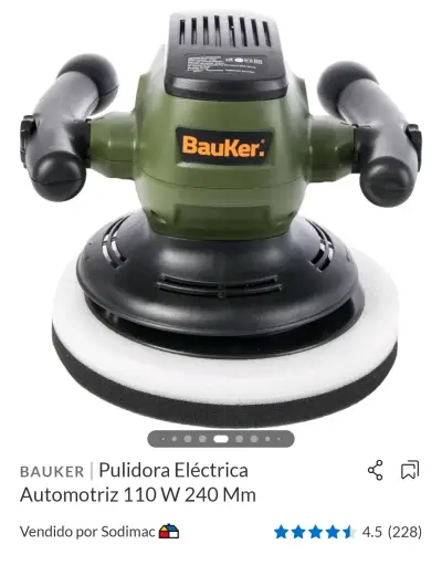 Pulidora eléctrica Bauker 110W - miniatura 1