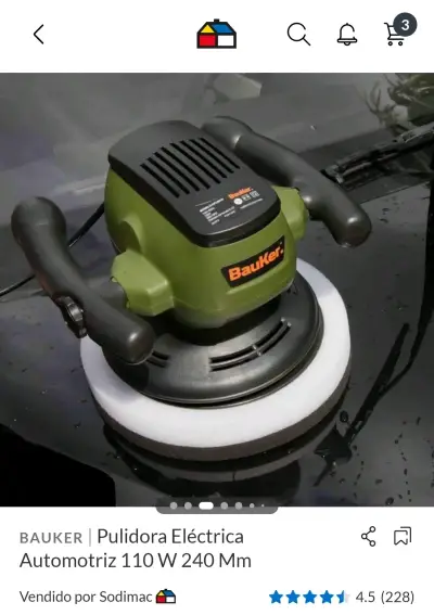 Pulidora eléctrica Bauker 110W - miniatura 3