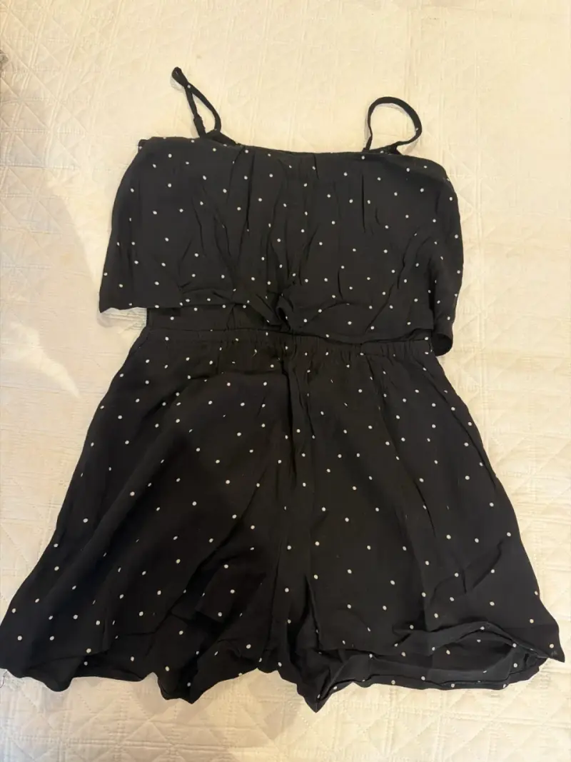 Enterito negro con lunares - 1